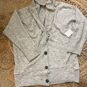 Free people cardigan. Gray. Size large.